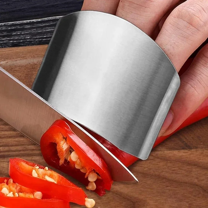 3PC Stainless Steel Finger Guard Safety Cut Vegetables