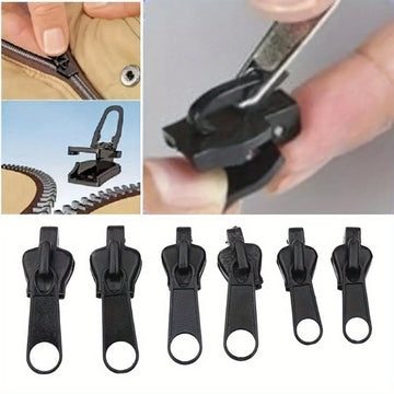 15 Pieces Instant Zipper Repair Kit With Universal Design & Multiple Sizes, Replacement Zipper