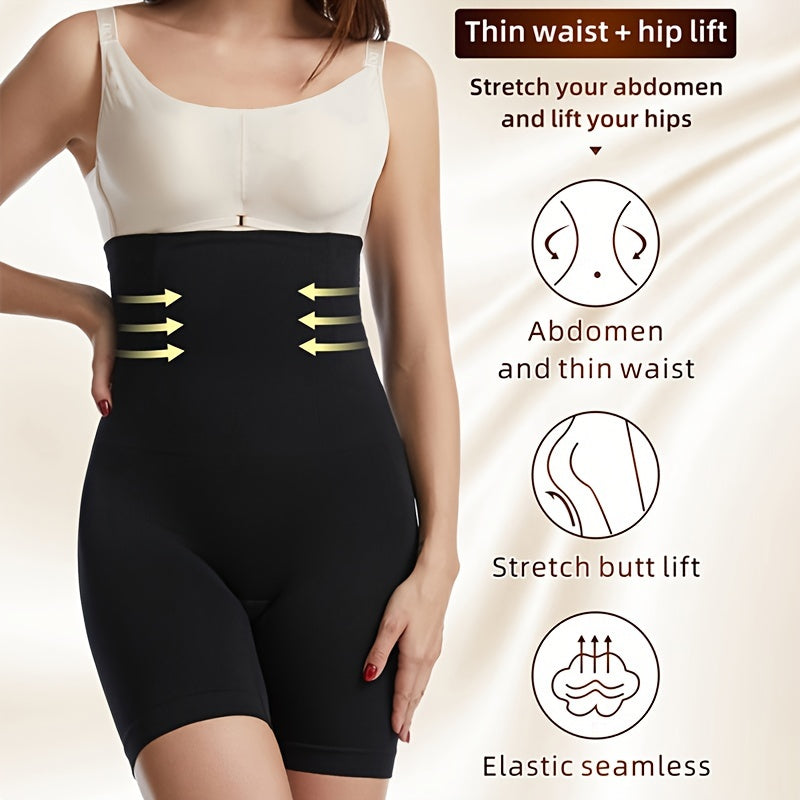 Women's High Waist Body Tummy Control Pants, Breathable Body Shaper Waist Trainer