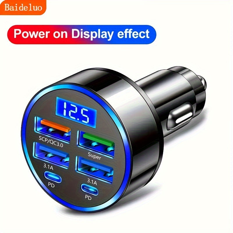 Baideluo Car Charger USB+Type-c Support Super Fast Charging Car With 12-24V Models General Purpose