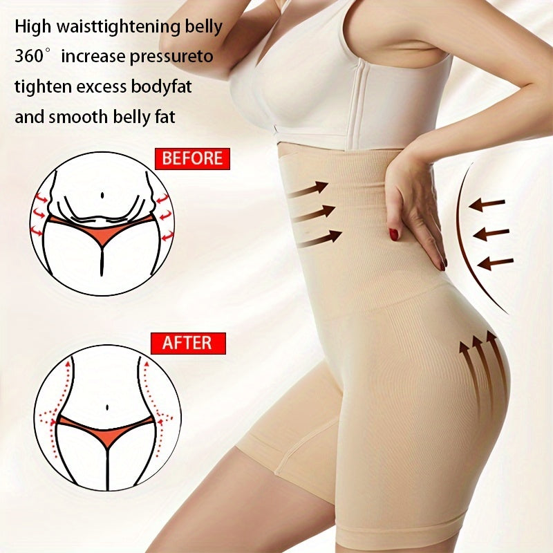 Women's High Waist Body Tummy Control Pants, Breathable Body Shaper Waist Trainer