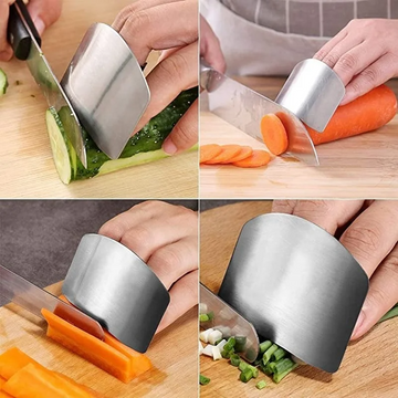 3PC Stainless Steel Finger Guard Safety Cut Vegetables