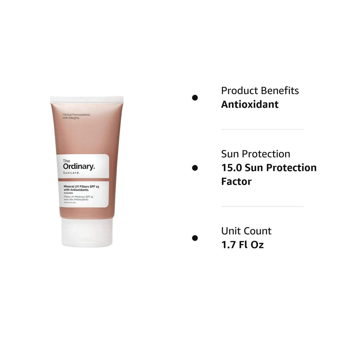 Mineral UV Filters SPF 30 with Antioxidants