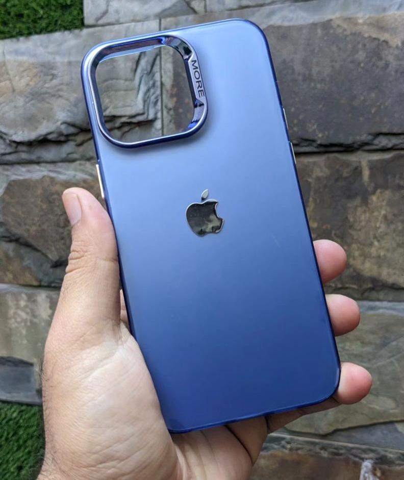 Matte Logo Glass Case for iPhone