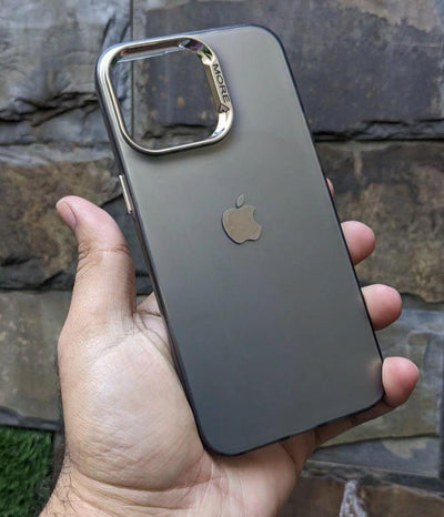 Matte Logo Glass Case for iPhone