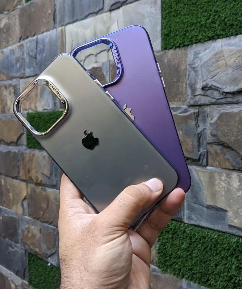 Matte Logo Glass Case for iPhone