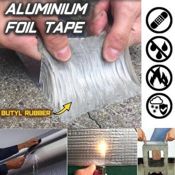 Aluminum Foil Butyl Rubber Tapes Self Adhesive Waterproof Tape 2 Inch X 1.5 Meter