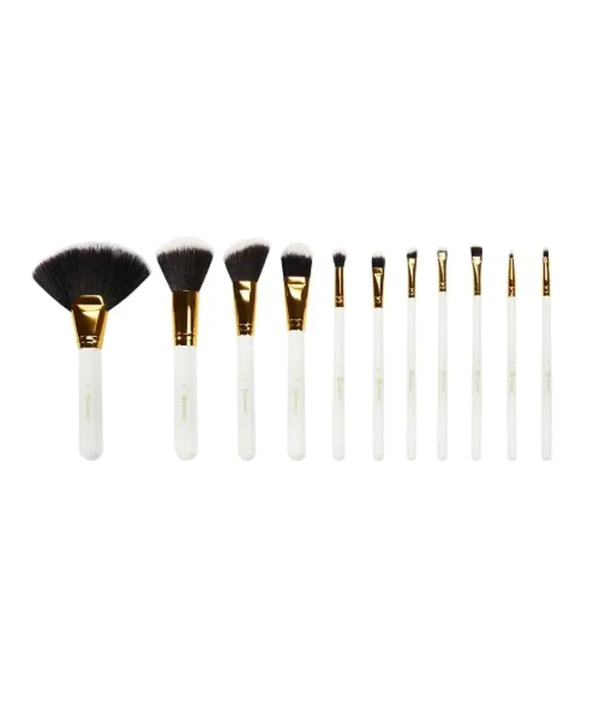 BH Cosmetics Dot Collection 11 Pcs Brush Set – White